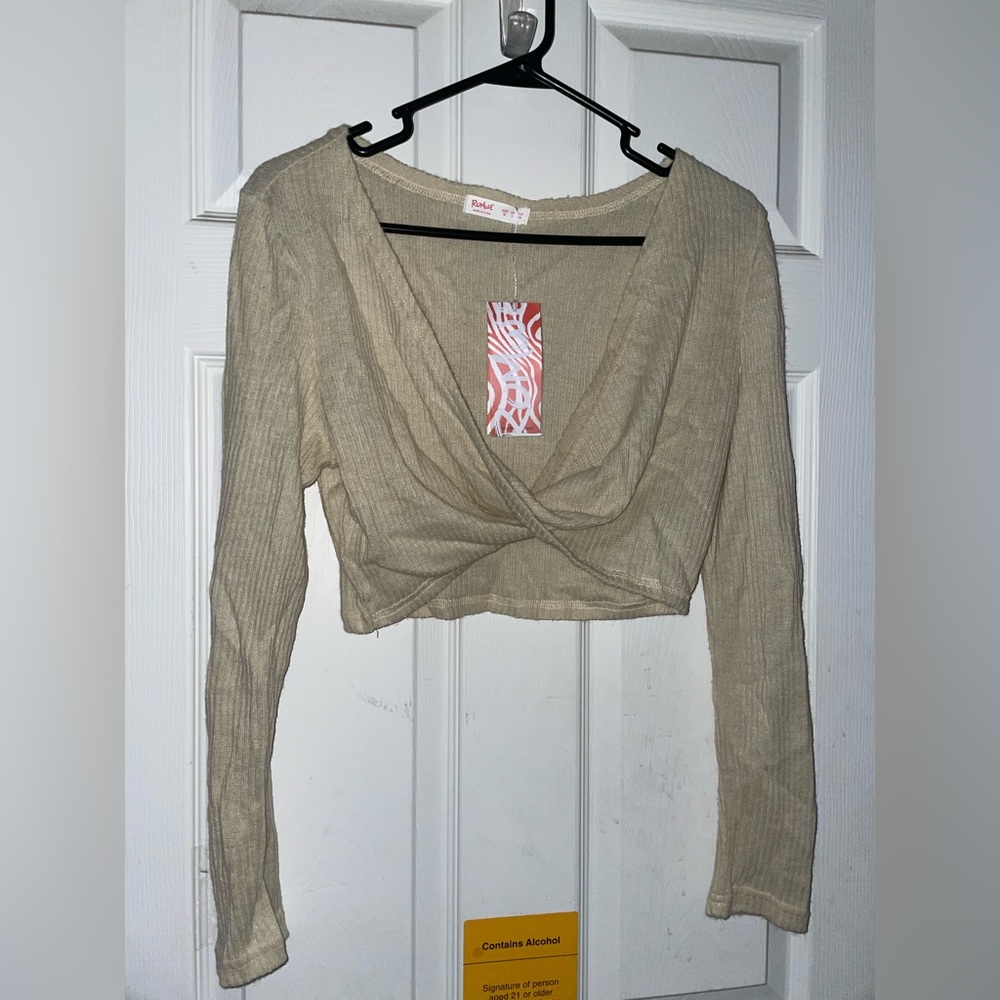 Romwe cross long sleeve